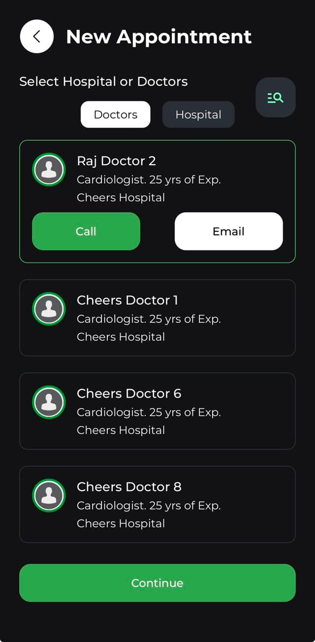 Clinical recovery & patient wellbeing — in your pocket — Book appointments